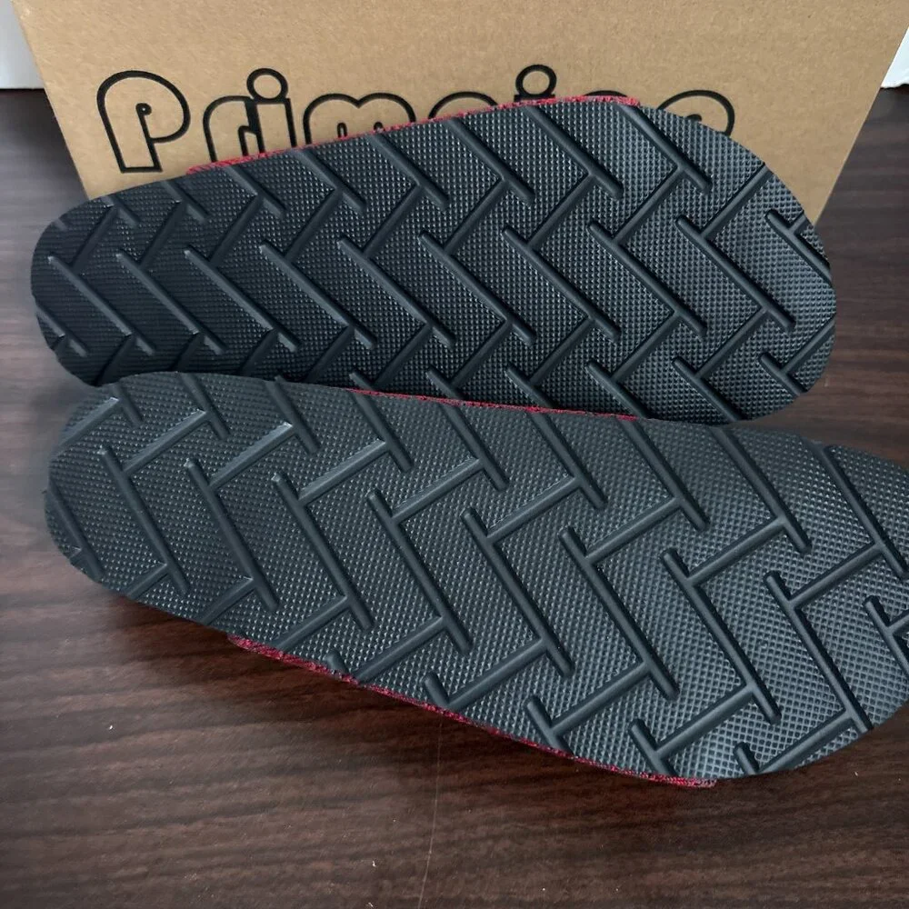 PRIMNICE Women's Comfy Arch Support Cork Footbed Sandals Haute Red Size 6 New